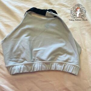 Vull Sport Cross back Medium Gray Sports Bra PRELOVED Mark on Front see photos